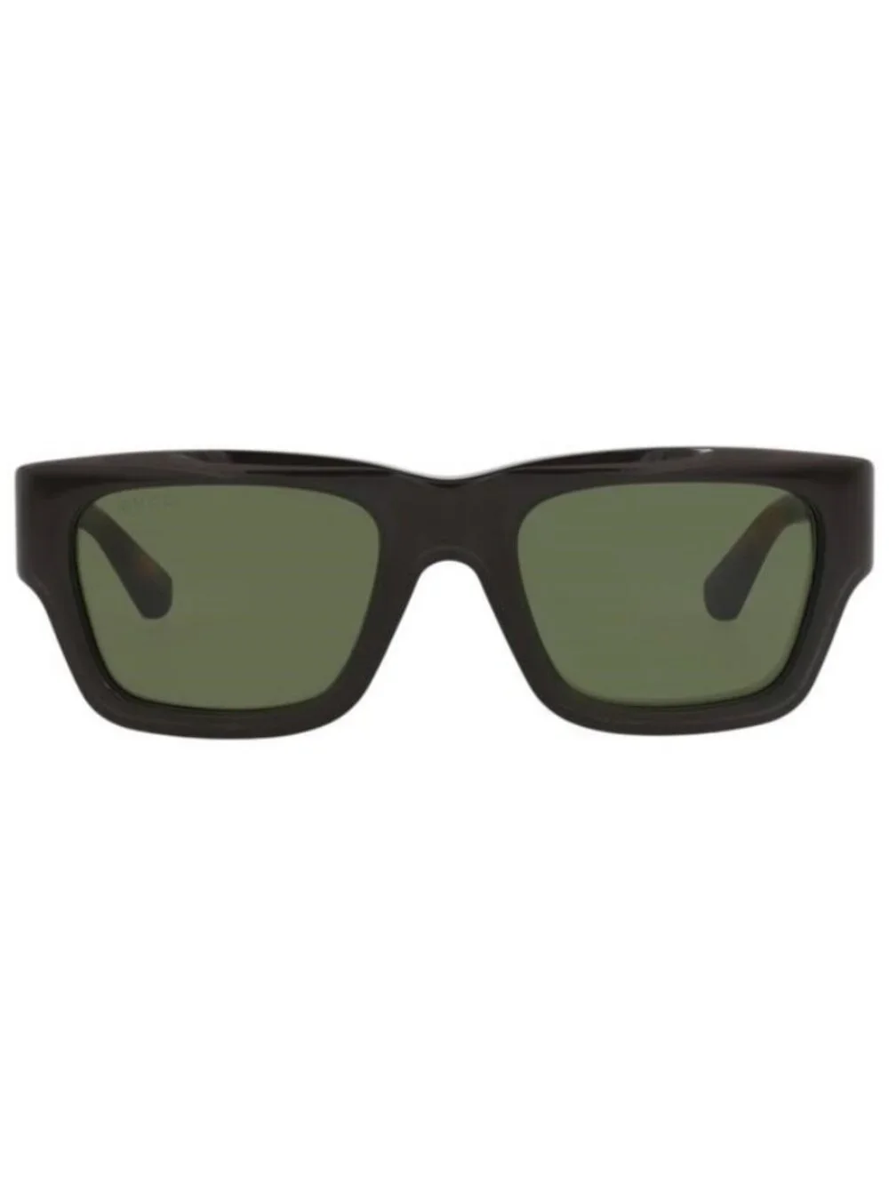 New Gucci Mens Square/Rectangle Brown Havana Green Fashion Designer Sunglasses